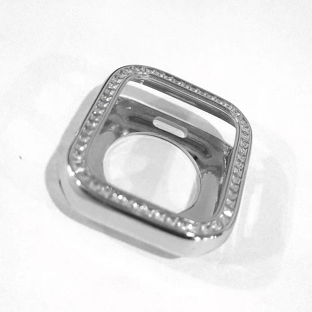 Single Rhinestone Aluminum Full Body Cover for Apple Watch 41mm