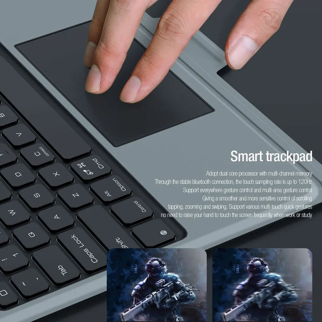 NILLKIN Bumper Backlit Keyboard Cover for iPad Pro 7 M4 (2024) (13-inch)