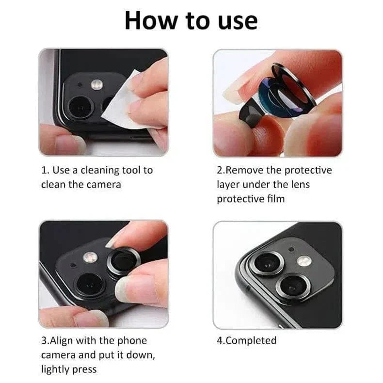 Camera Lens Protector Aluminum Alloy Ring for iPhone 14