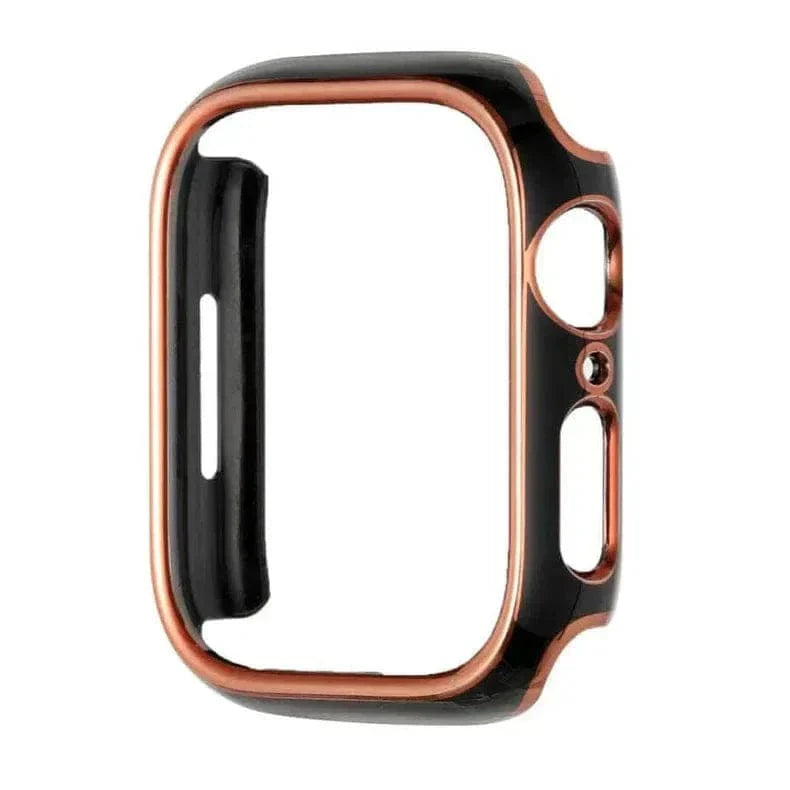 Glossy Chrome 360 Degree Hard Body Bumper for Apple Watch 40mm 40mm black-bronze-gold Cases & Covers