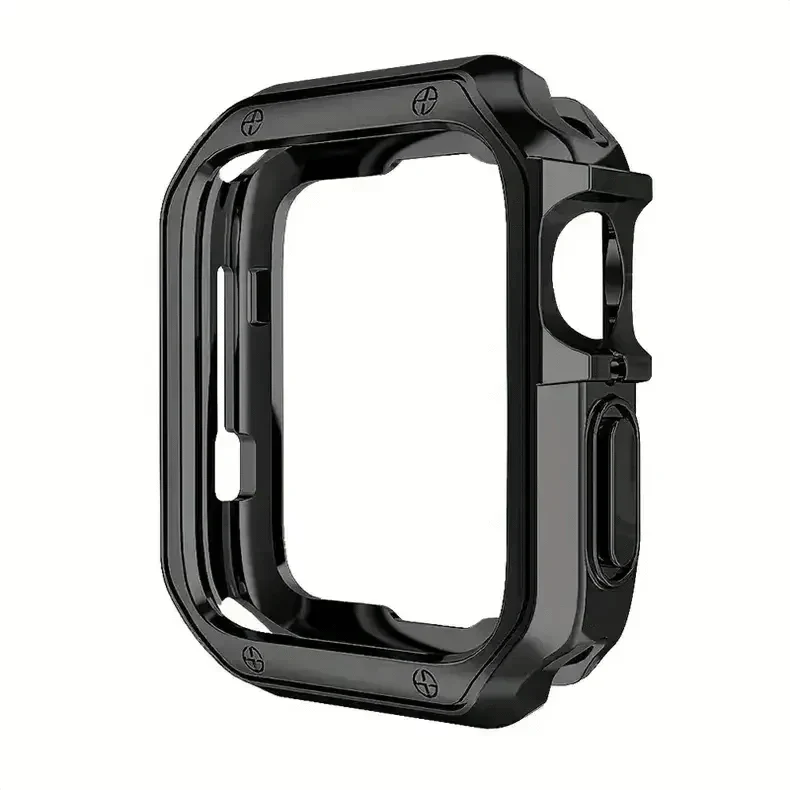 Luxury Armor 360 Degree Soft Body Bumper for Apple Watch Ultra 49mm Ultra 49mm black Cases & Covers