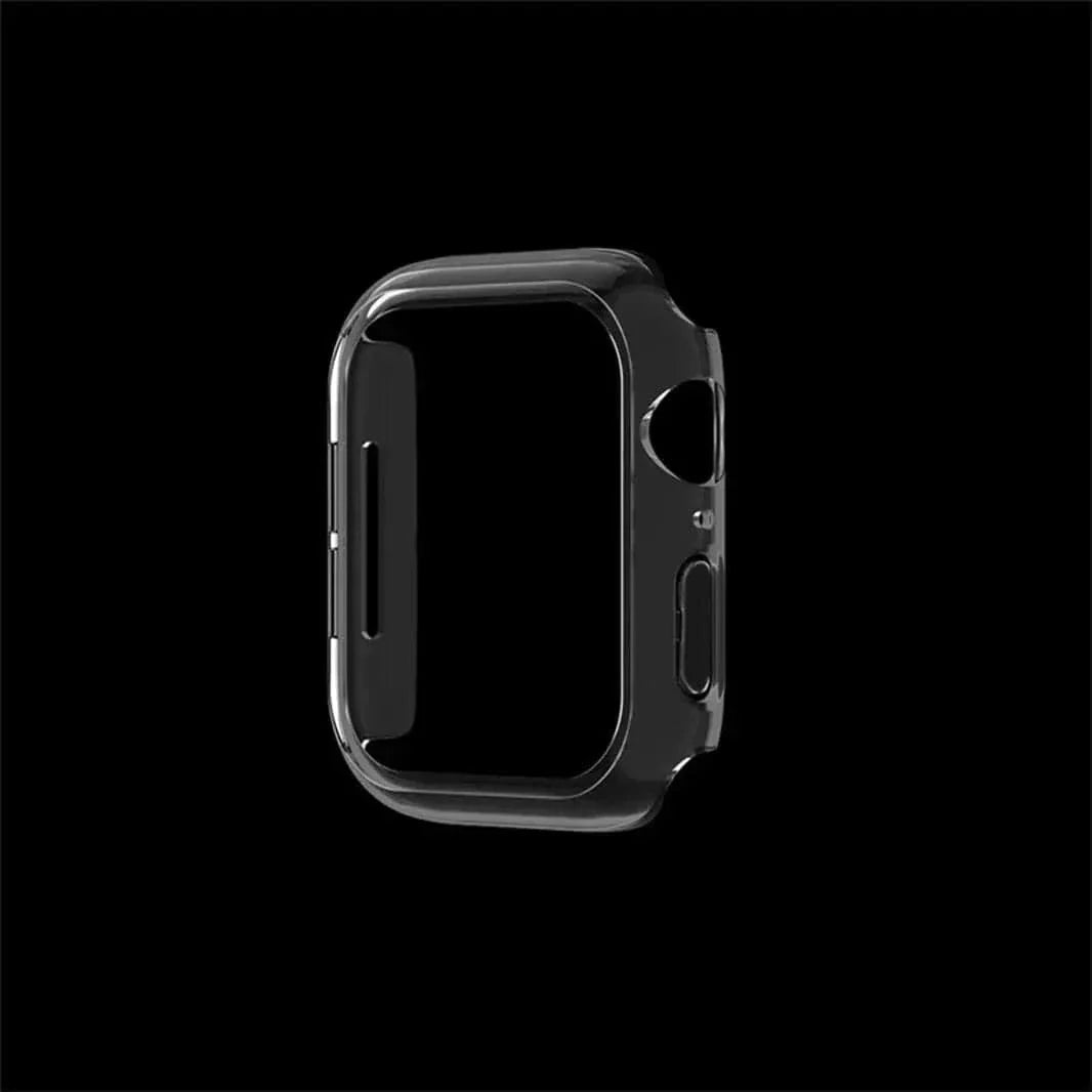 Matte Hard 360 Degree Body Bumper for Apple Watch 45mm 45mm transparent Cases & Covers