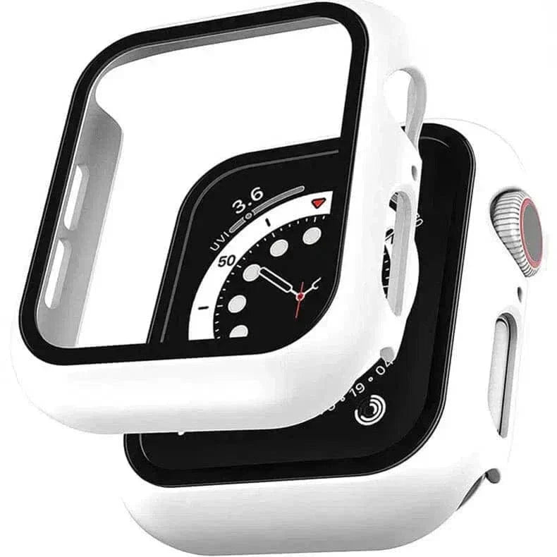 in-build Glass Matte Protective for Apple Watch 42mm S10 42mm Series 10 white Cases & Covers