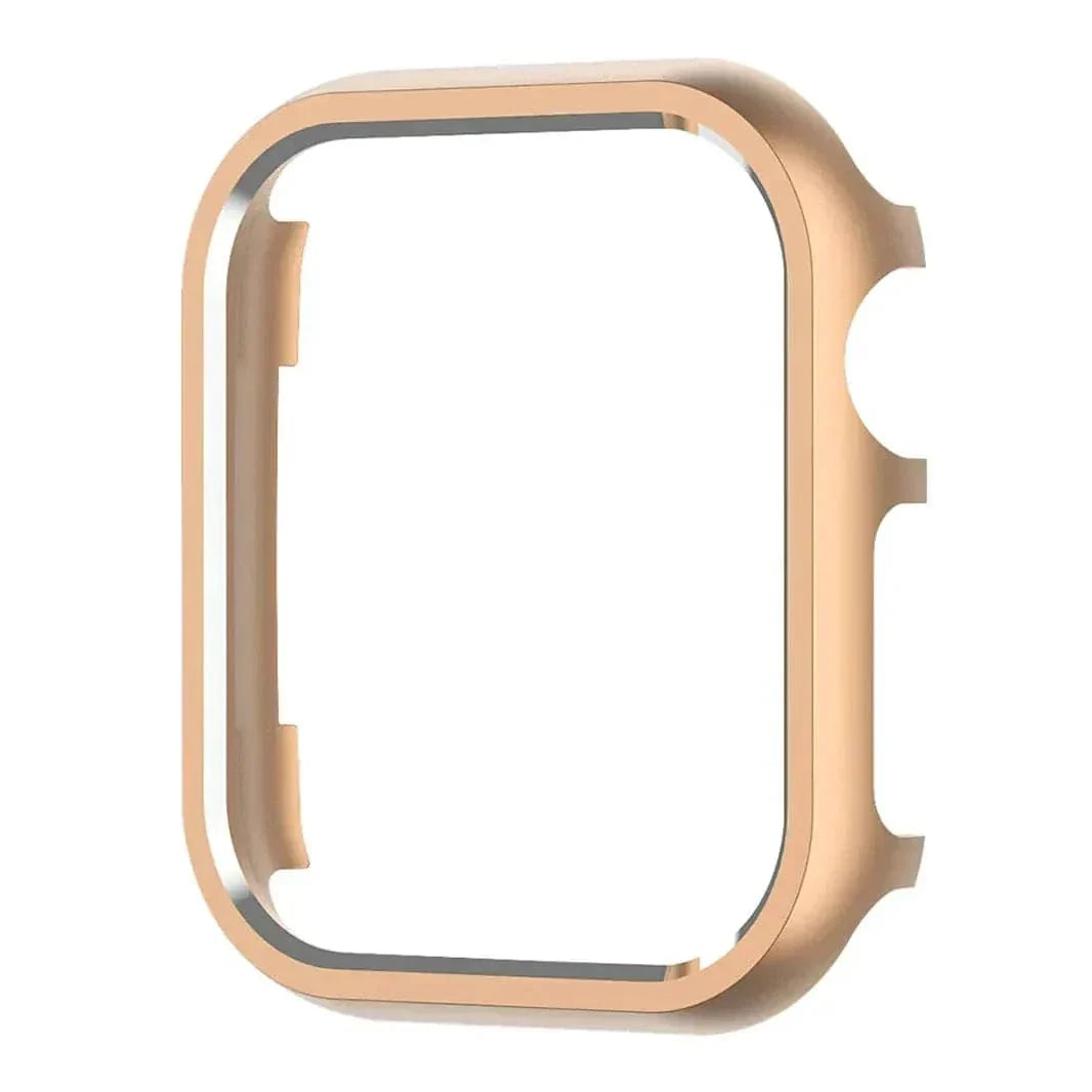 Shiny Metal Aluminium Alloy Bumper for Apple Watch 40mm 40mm desert-titanium Cases & Covers