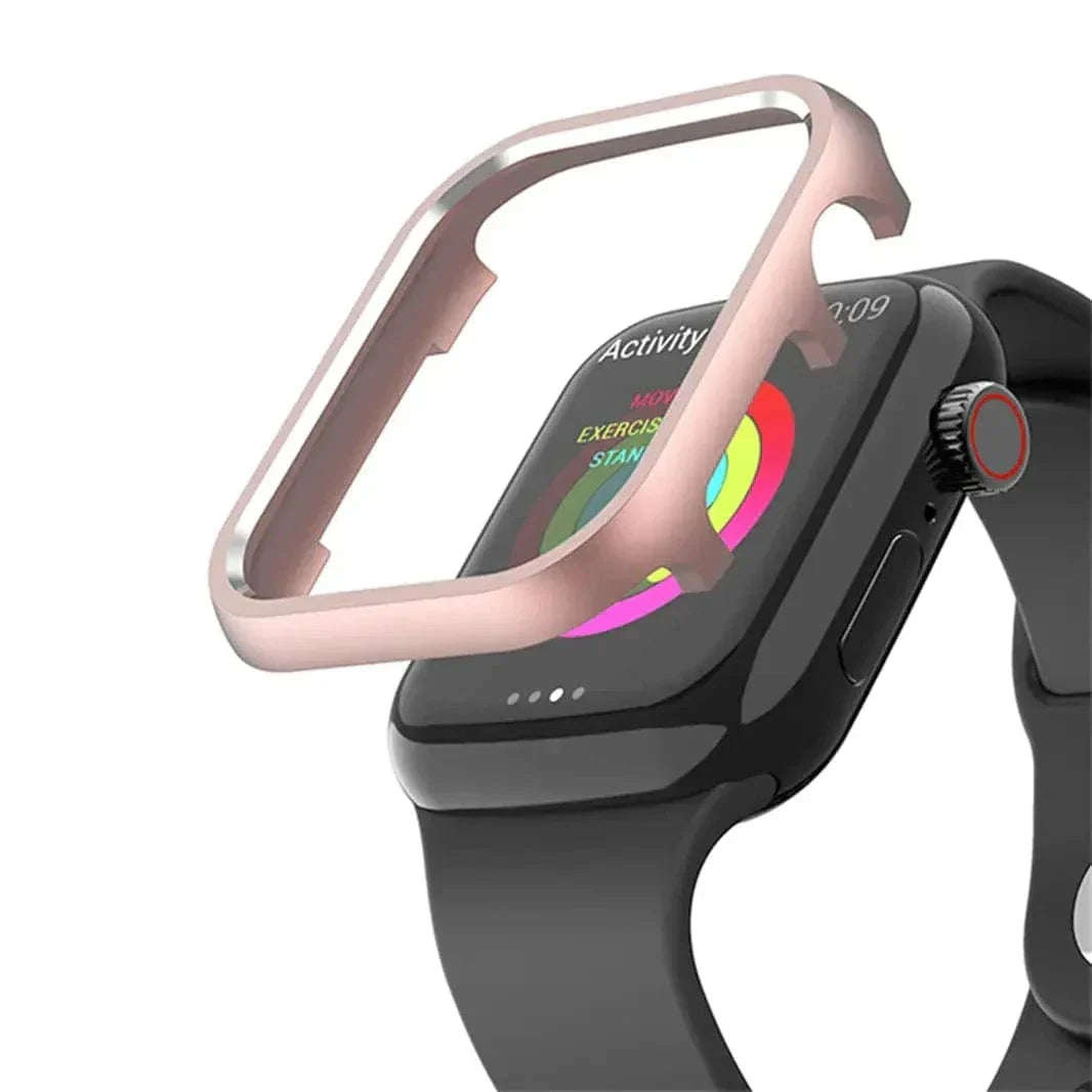 Shiny Metal Aluminium Alloy Bumper for Apple Watch 40mm 40mm rose-gold Cases & Covers