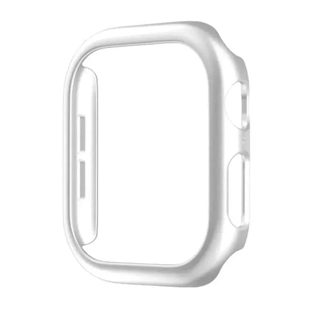 Glossy 360 Degree Body Bumper for Apple Watch 42mm S10 42mm Series 10 silver Cases & Covers