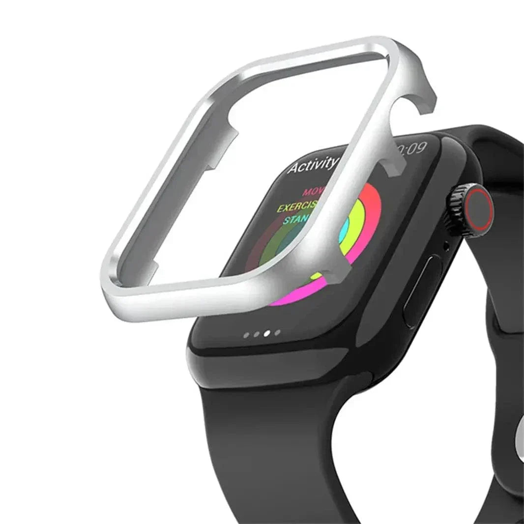 Shiny Metal Aluminium Alloy Bumper for Apple Watch 40mm 40mm silver Cases & Covers