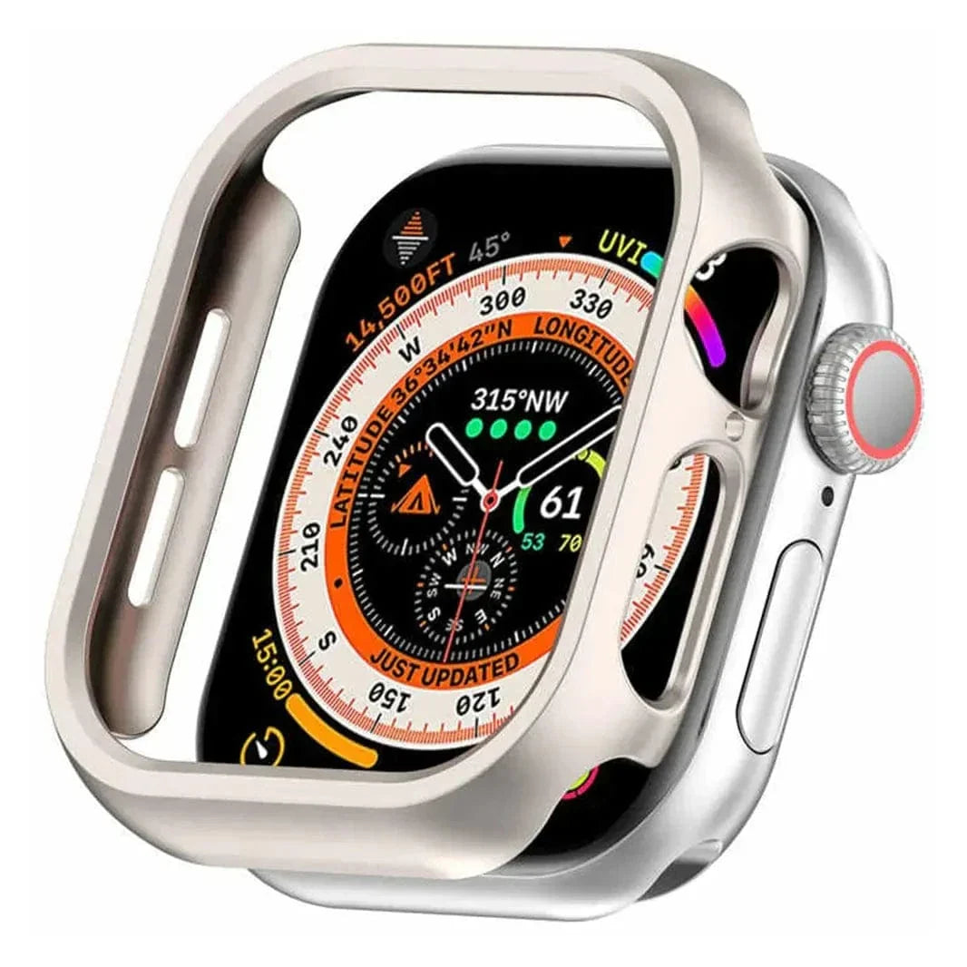 Glossy 360 Degree Body Bumper for Apple Watch 42mm S10 42mm Series 10 starlight Cases & Covers