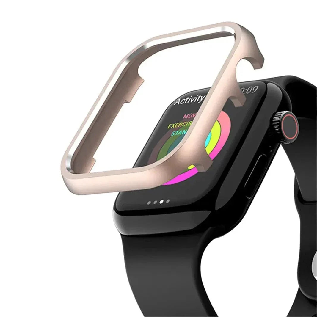 Shiny Metal Aluminium Alloy Bumper for Apple Watch 40mm 40mm starlight Cases & Covers