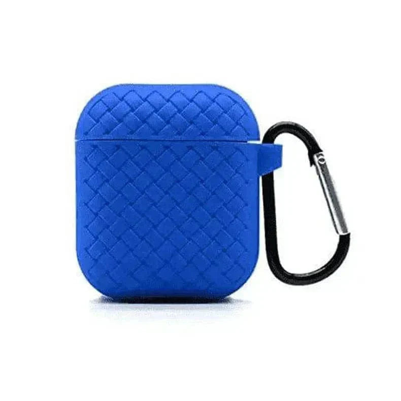 Woven Silicone Cover for Airpods 1 | 2 Airpods 1 | 2 blue Cases & Covers