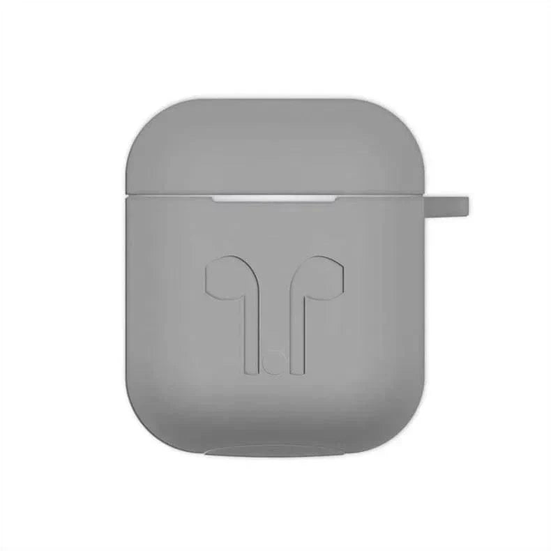 Silicone Soft Cover for Airpods 1 | 2 Airpods 1 | 2 grey Cases & Covers