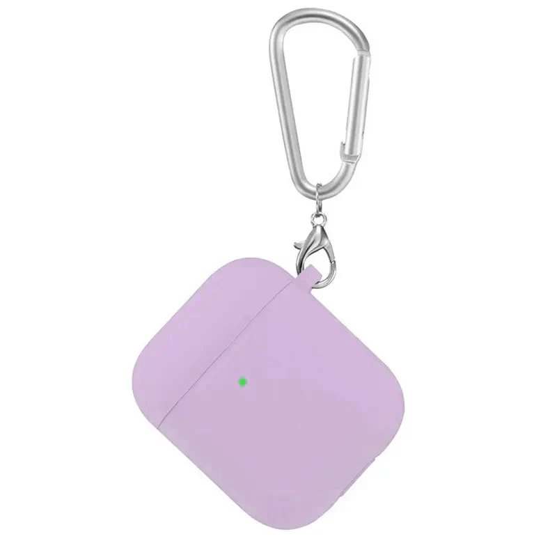 Liquid Silicone front LED visible Cover for Airpods 1 | 2 Airpods 1 | 2 lavender Cases & Covers