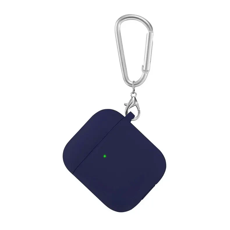Liquid Silicone front LED visible Cover for Airpods 1 | 2 Airpods 1 | 2 midnight-blue Cases & Covers