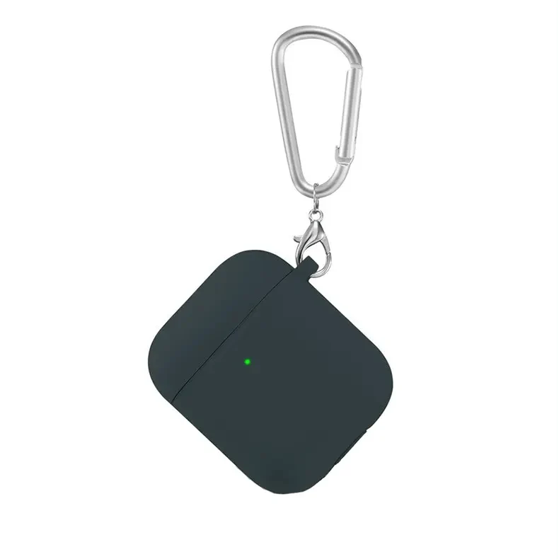 Liquid Silicone front LED visible Cover for Airpods 1 | 2 Airpods 1 | 2 midnight-green Cases & Covers