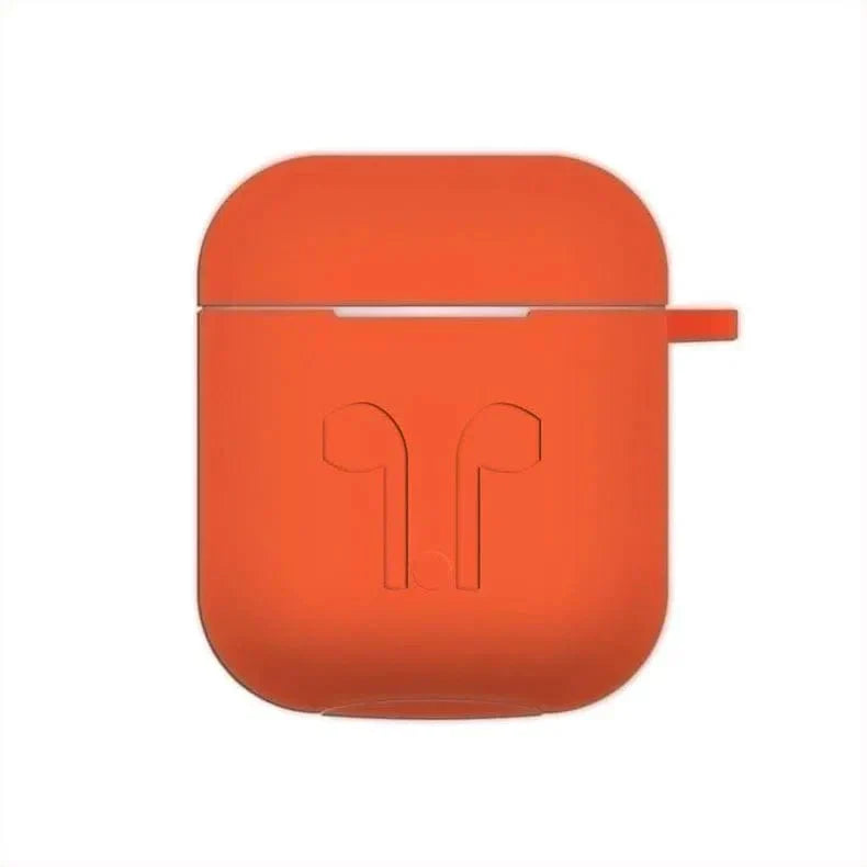 Silicone Soft Cover for Airpods 1 | 2 Airpods 1 | 2 orange Cases & Covers