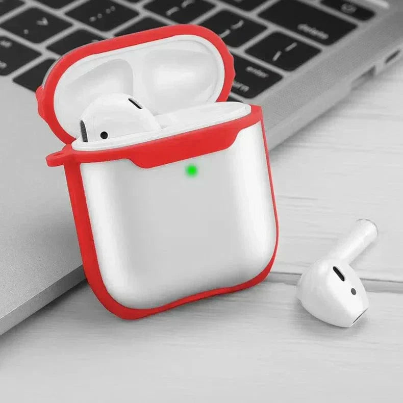 Eggshell Transparent Cover for Airpods 1 | 2 Airpods 1 | 2 red Cases & Covers