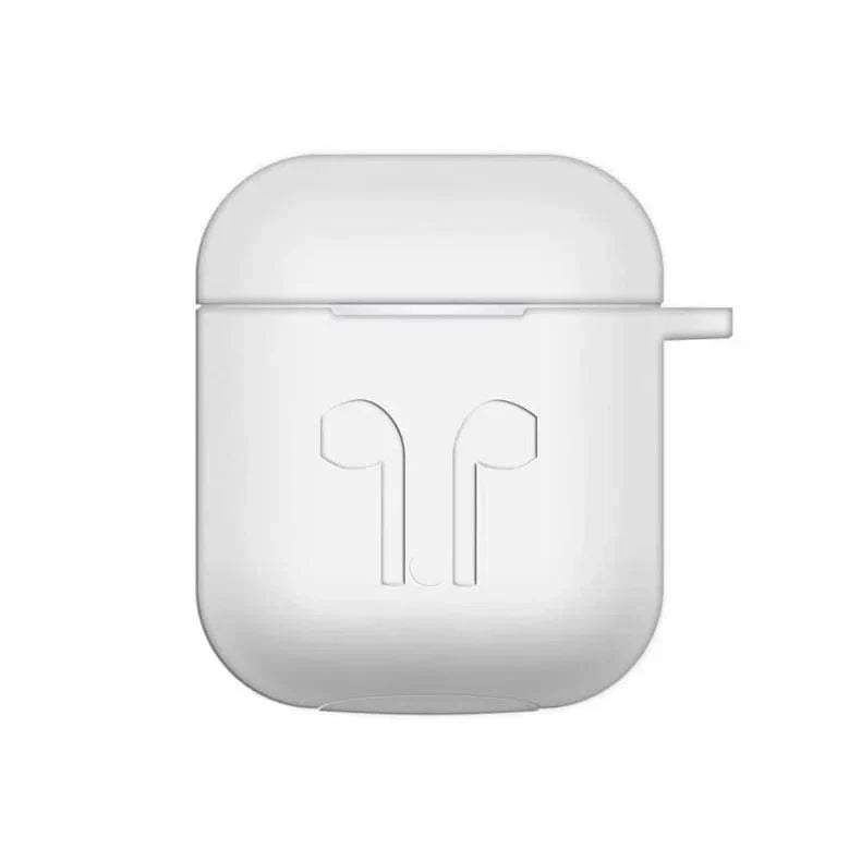 Silicone Soft Cover for Airpods 1 | 2 Airpods 1 | 2 white Cases & Covers