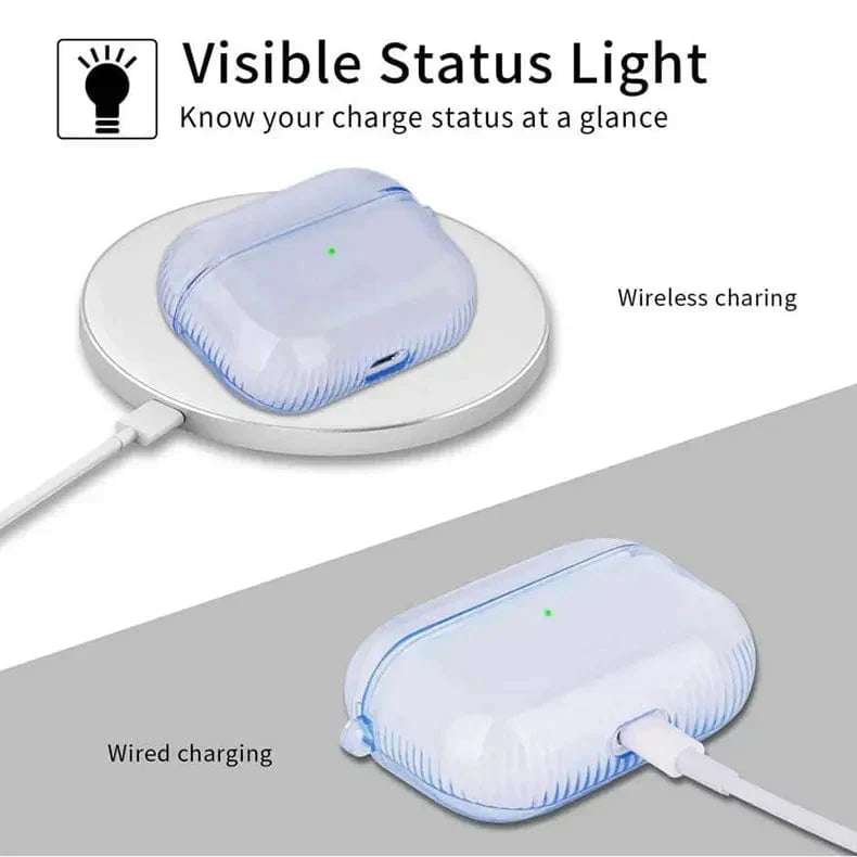 Translucent Colored Soft TPU Cover for Airpods 4 Airpods 4 blue Cases & Covers
