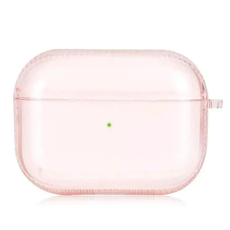 Translucent Colored Soft TPU Cover for Airpods 4 Airpods 4 pink Cases & Covers