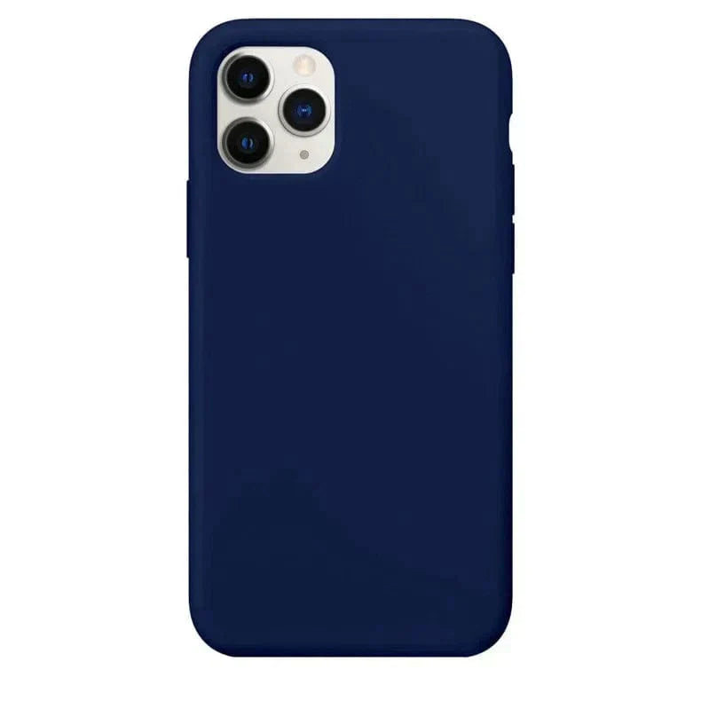 Liquid Silicone inner microfiber Case for iPhone 11 iPhone 11 dark-blue Cases & Covers