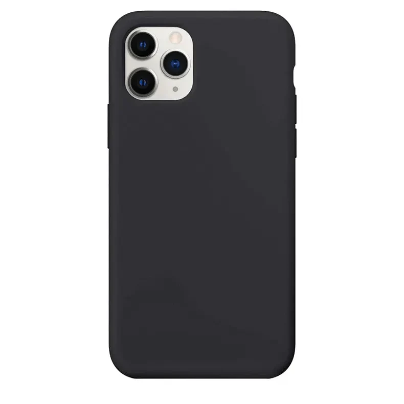 Liquid Silicone inner microfiber Case for iPhone 11 iPhone 11 dark-grey Cases & Covers
