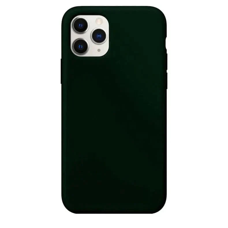 Liquid Silicone inner microfiber Case for iPhone 11 iPhone 11 forest-green Cases & Covers