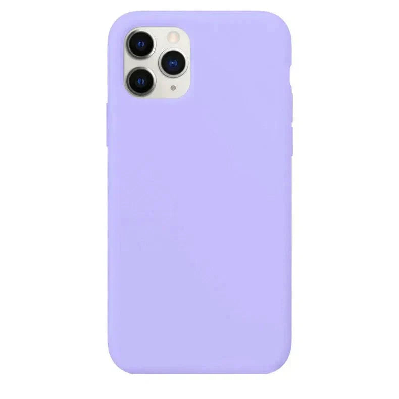 Liquid Silicone inner microfiber Case for iPhone 11 iPhone 11 lavender-blue Cases & Covers