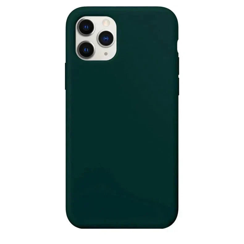 Liquid Silicone inner microfiber Case for iPhone 11 iPhone 11 midnight-green Cases & Covers