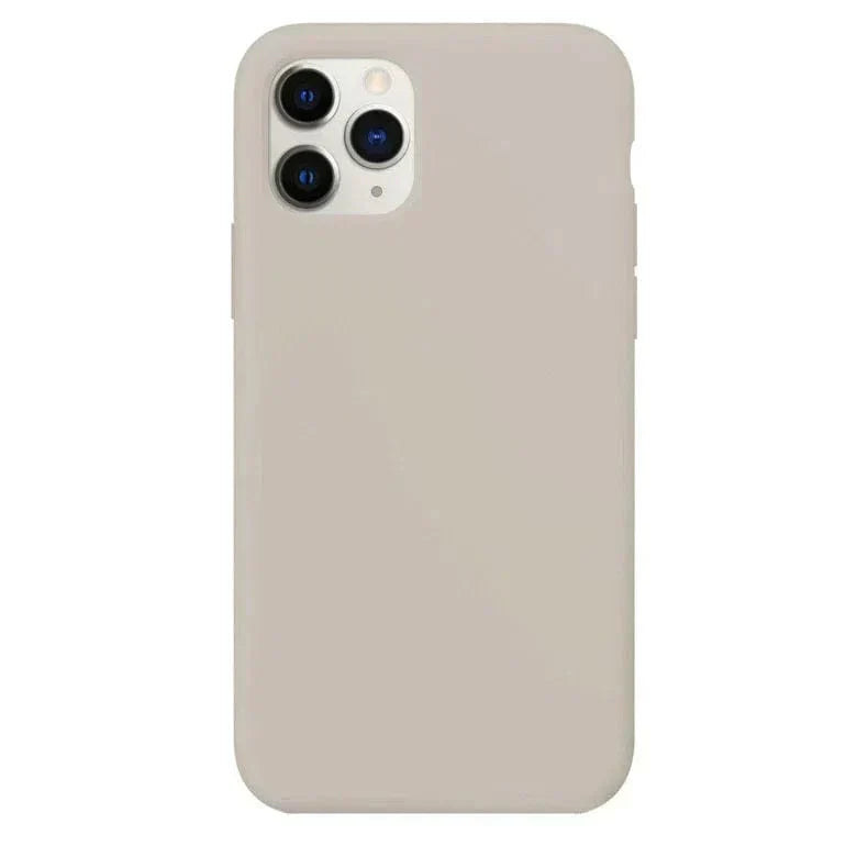 Liquid Silicone inner microfiber Case for iPhone 11 iPhone 11 off-white Cases & Covers