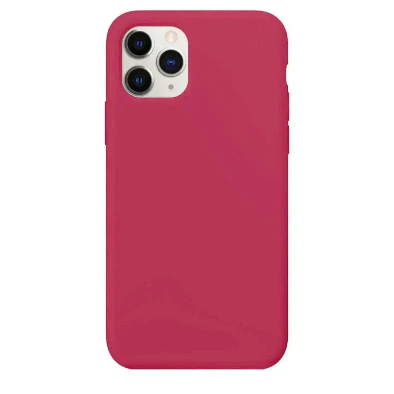 Liquid Silicone inner microfiber Case for iPhone 11 iPhone 11 rose-red Cases & Covers