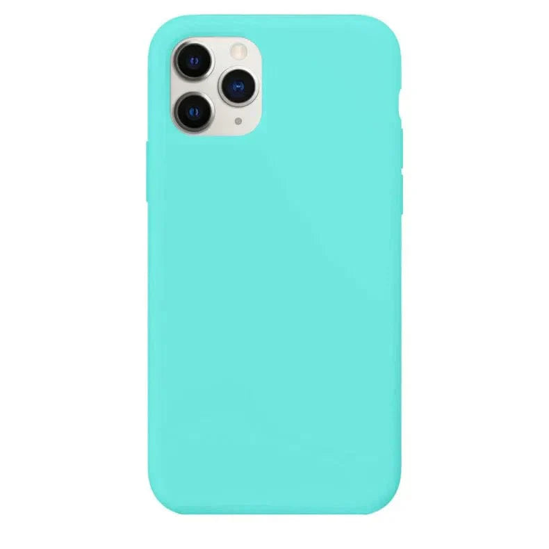 Liquid Silicone inner microfiber Case for iPhone 11 iPhone 11 turquoise Cases & Covers