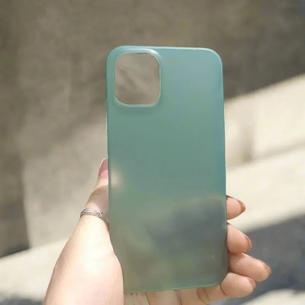 0.4mm Frosted Slim Matte Paper Case for iPhone 12 mini iPhone 12 mini forest-green Cases & Covers