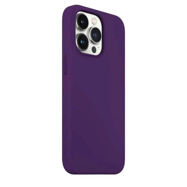Liquid Silicone inner microfiber Case for iPhone 13 Pro Max iPhone 13 Pro Max dark-purple Cases & Covers