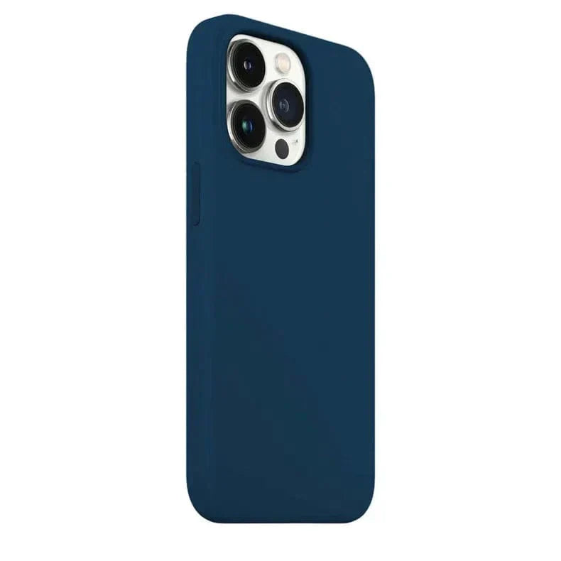 Liquid Silicone inner microfiber Case for iPhone 13 Pro Max iPhone 13 Pro Max denim-blue Cases & Covers