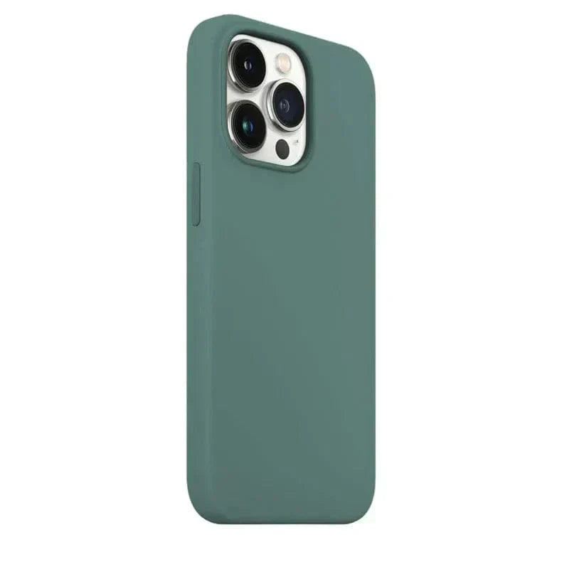 Liquid Silicone inner microfiber Case for iPhone 13 Pro Max iPhone 13 Pro Max dull-teal Cases & Covers