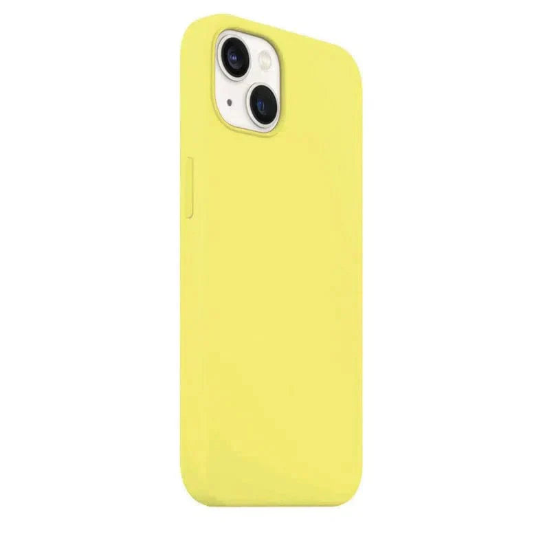 Liquid Silicone inner microfiber Case for iPhone 13 Pro Max iPhone 13 Pro Max lemon-yellow Cases & Covers