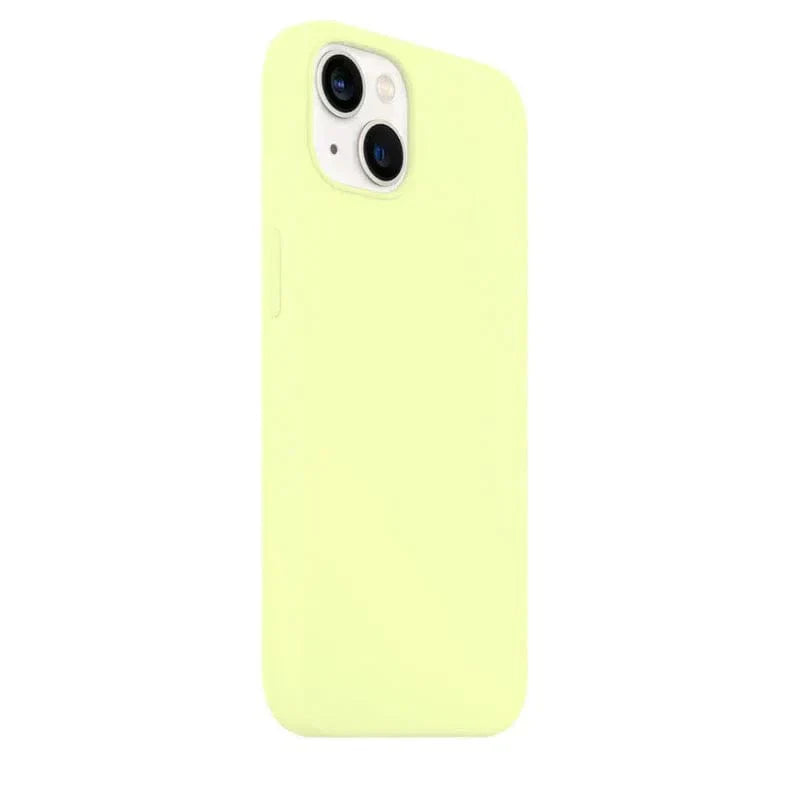Liquid Silicone inner microfiber Case for iPhone 13 Pro Max iPhone 13 Pro Max light-yellow Cases & Covers