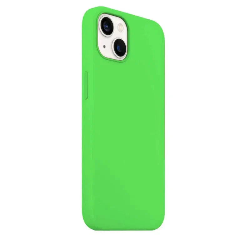 Liquid Silicone inner microfiber Case for iPhone 13 Pro Max iPhone 13 Pro Max lime-green Cases & Covers