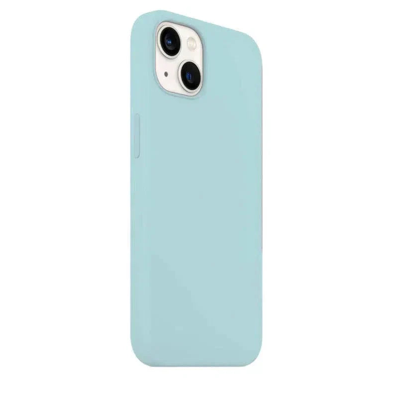 Liquid Silicone inner microfiber Case for iPhone 13 Pro Max iPhone 13 Pro Max powder-blue Cases & Covers