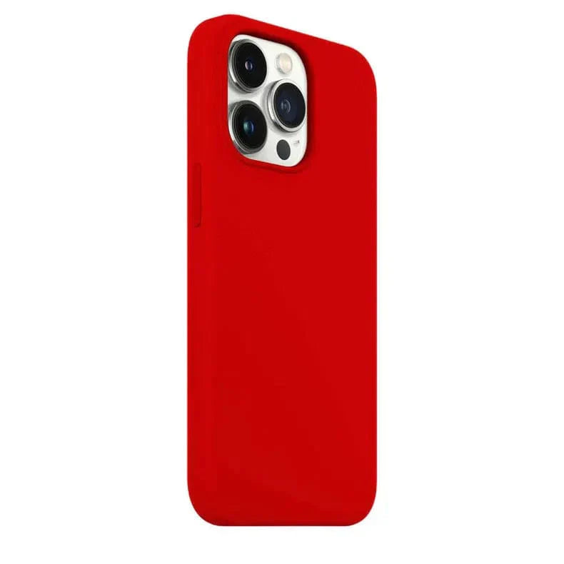 Liquid Silicone inner microfiber Case for iPhone 13 Pro Max iPhone 13 Pro Max red Cases & Covers