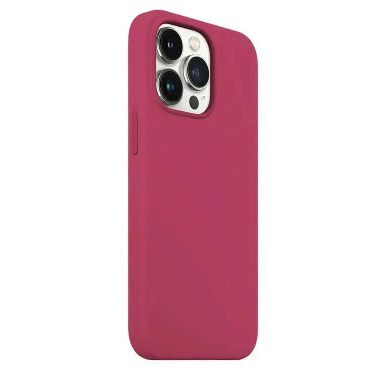 Liquid Silicone inner microfiber Case for iPhone 13 Pro Max iPhone 13 Pro Max rose-red Cases & Covers