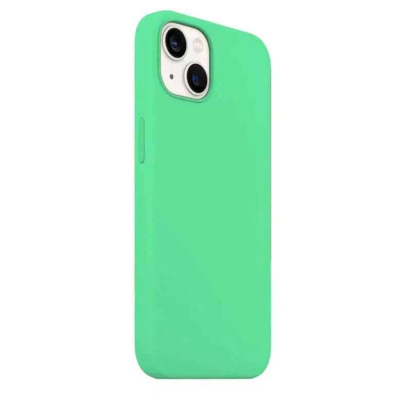 Liquid Silicone inner microfiber Case for iPhone 13 Pro Max iPhone 13 Pro Max sea-green Cases & Covers