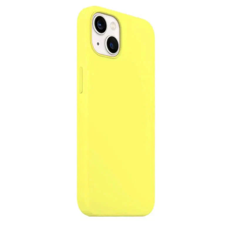 Liquid Silicone inner microfiber Case for iPhone 13 Pro Max iPhone 13 Pro Max sunshine-yellow Cases & Covers