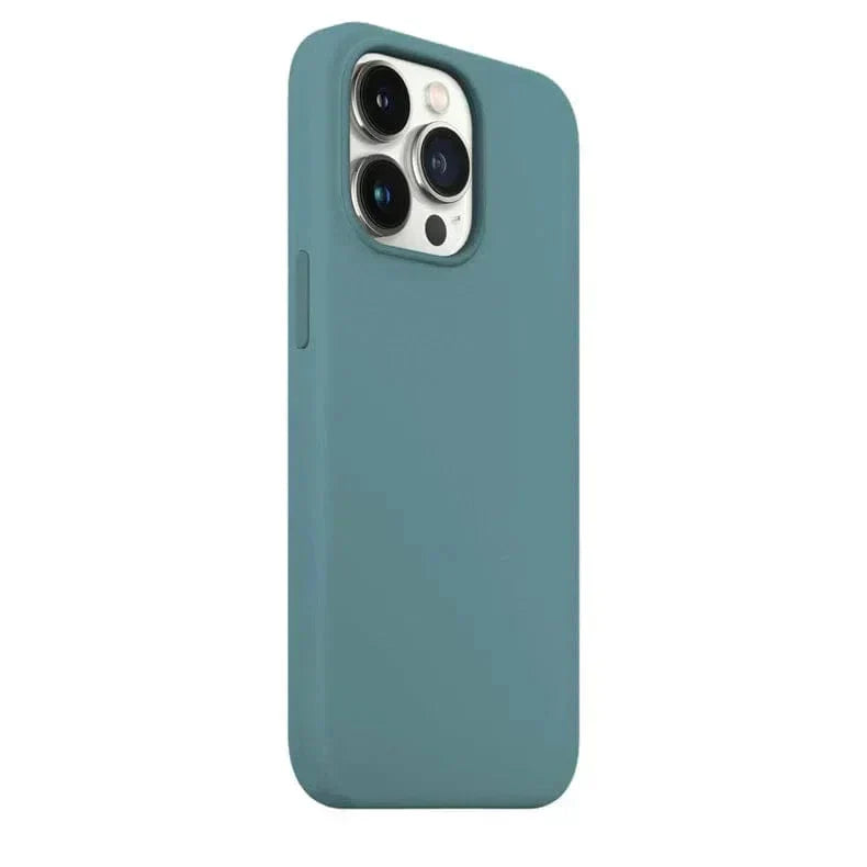 Liquid Silicone inner microfiber Case for iPhone 13 Pro Max iPhone 13 Pro Max topical-teal Cases & Covers