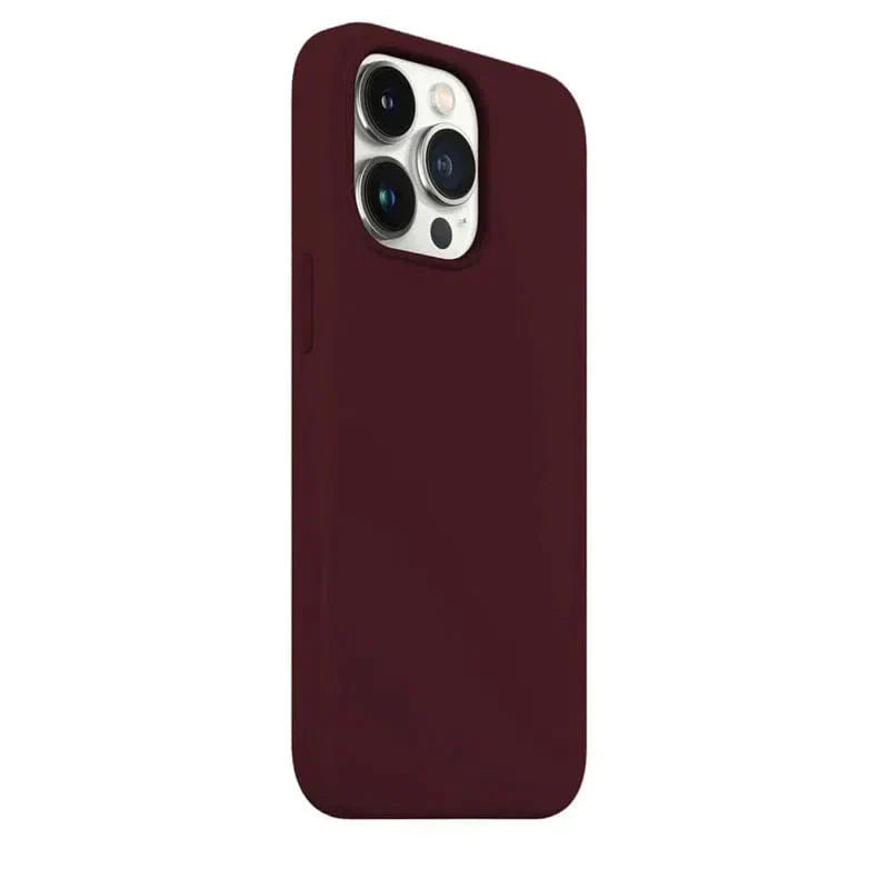 Liquid Silicone inner microfiber Case for iPhone 13 Pro Max iPhone 13 Pro Max wine Cases & Covers