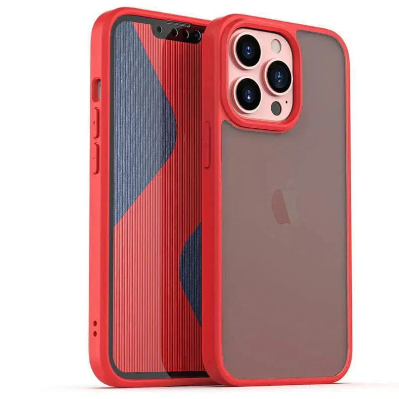 Guardian Series Matte Finish Hard Case for iPhone 12 Pro Max iPhone 12 Pro Max Red Cases & Covers