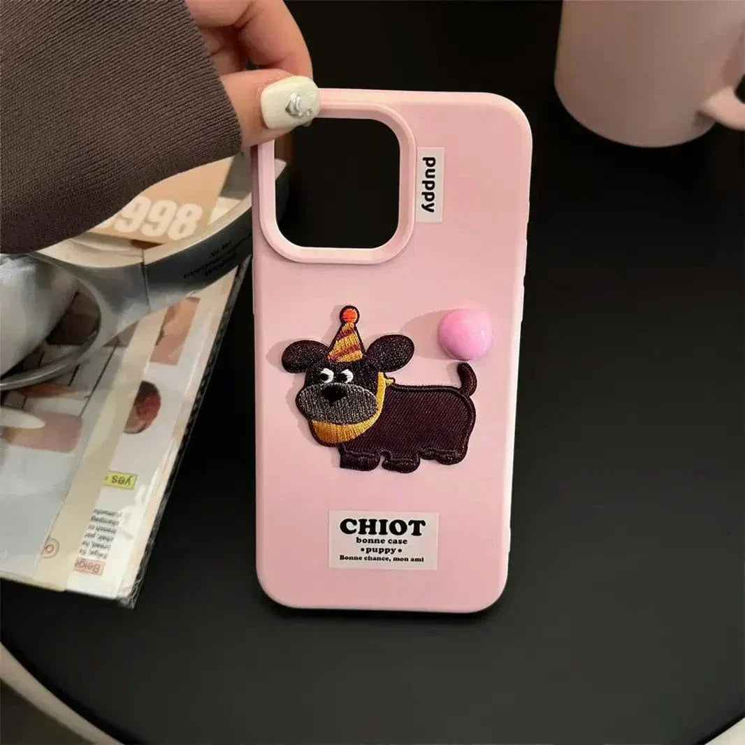 Cute 3D Patterns Silicone TPU Case for iPhone 12 Cases & Covers