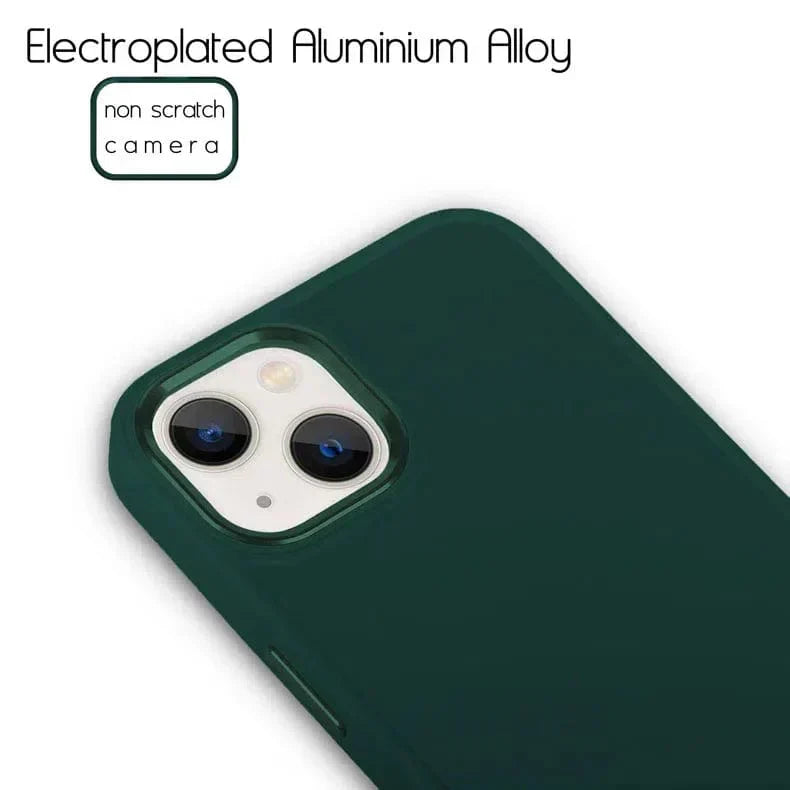 3 In 1 Metal Camera Frame Matte TPU Case for iPhone 13 mini Cases & Covers