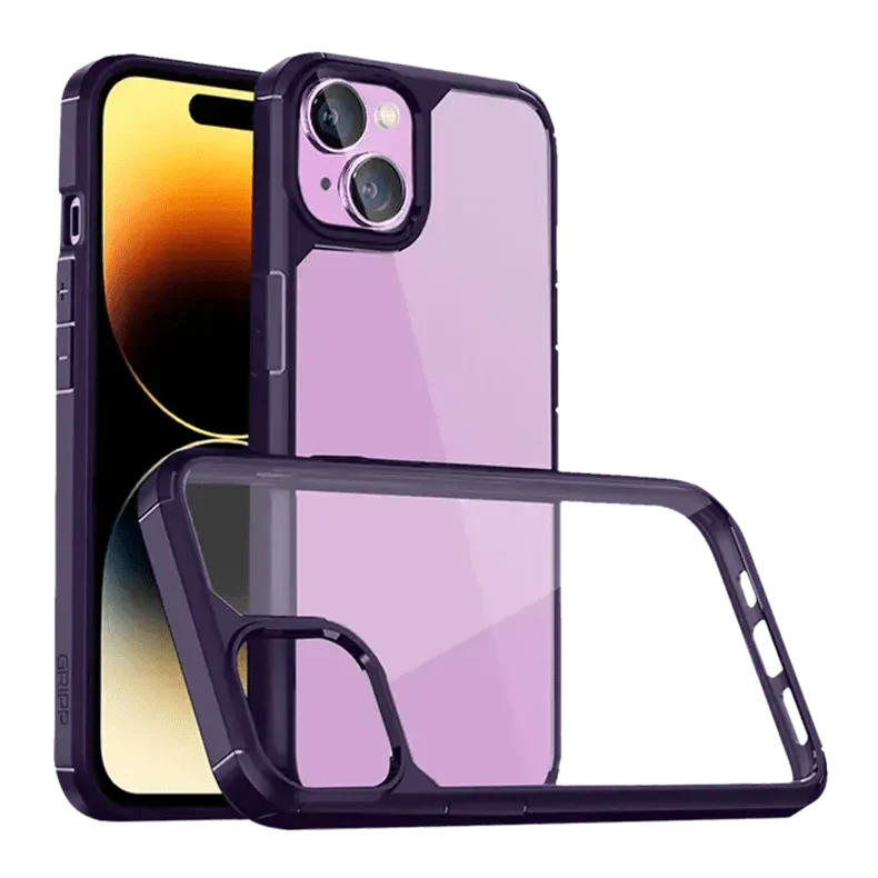 Military Style Clear Hard Case for iPhone 15 Pro Max Cases & Covers