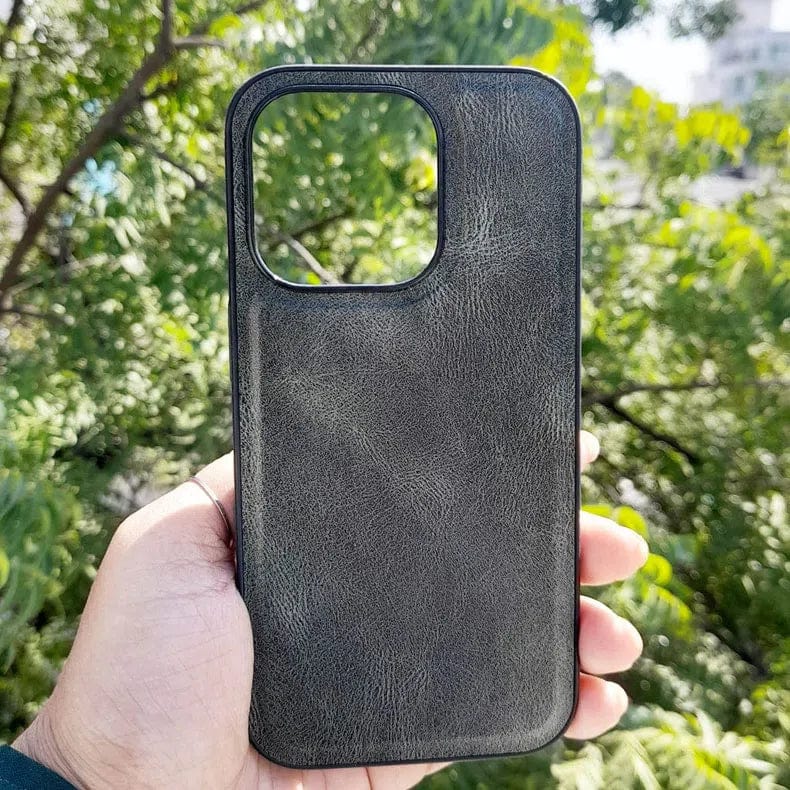 Huanmin Leather Texture Hard Case for iPhone 14 Pro Max iPhone 14 Pro Max Green Cases & Covers